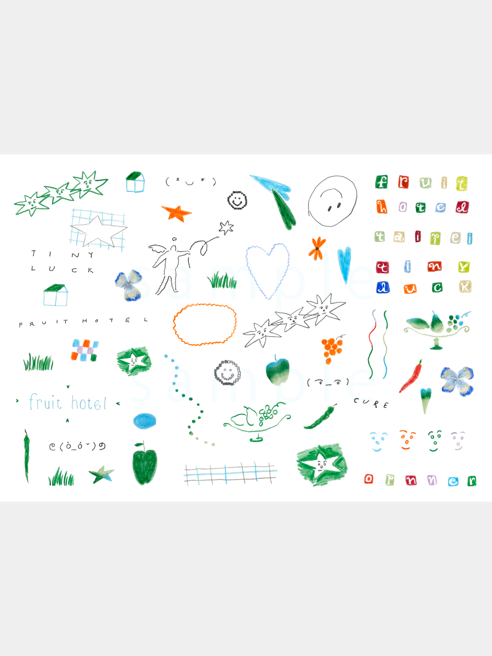 Tattoo Sticker: tiny luck