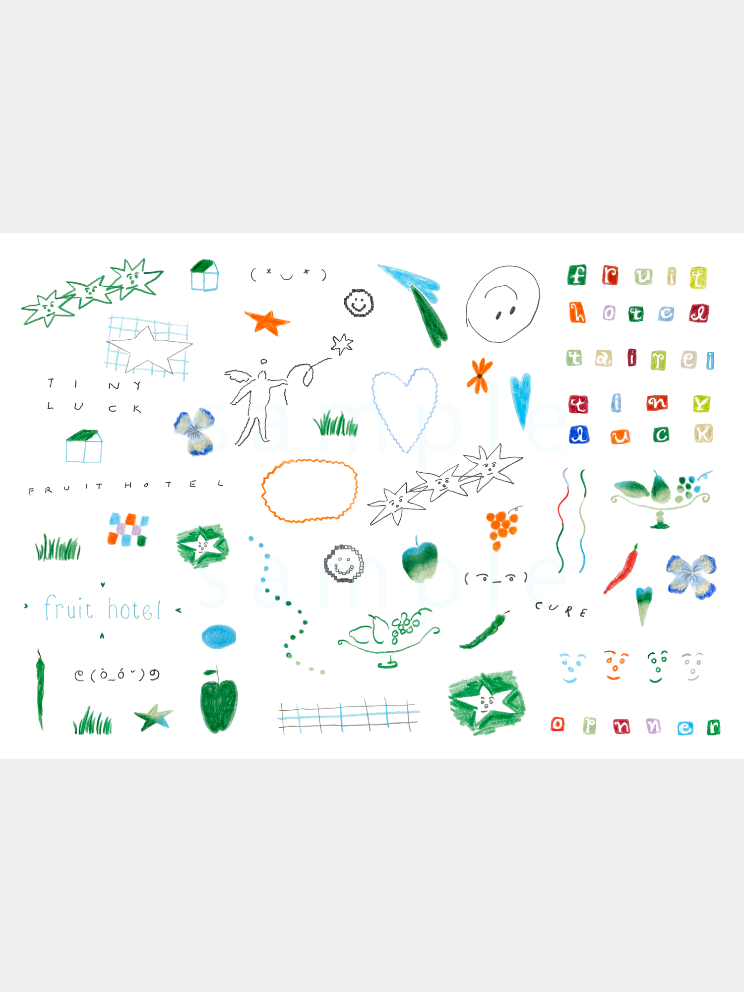 Tattoo Sticker: tiny luck