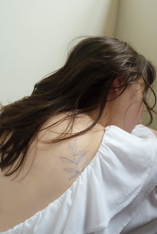 Tattoo Sticker: indigo up