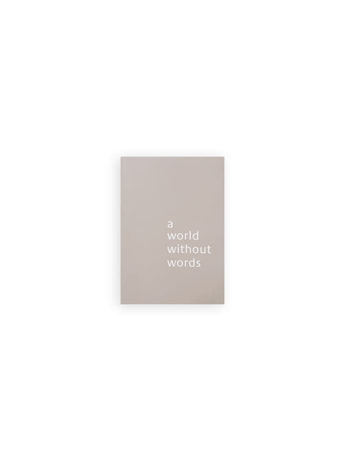 A World Without Words / Jasper Morrison