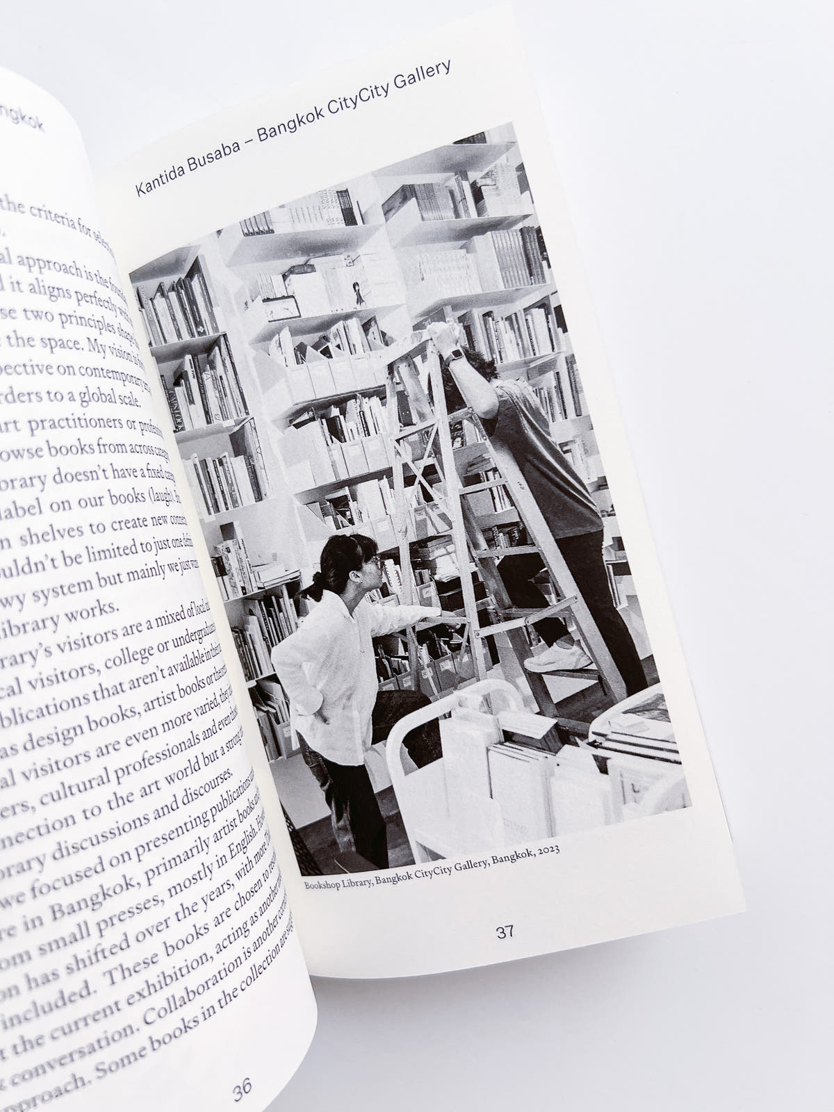 Donating books to the reading room