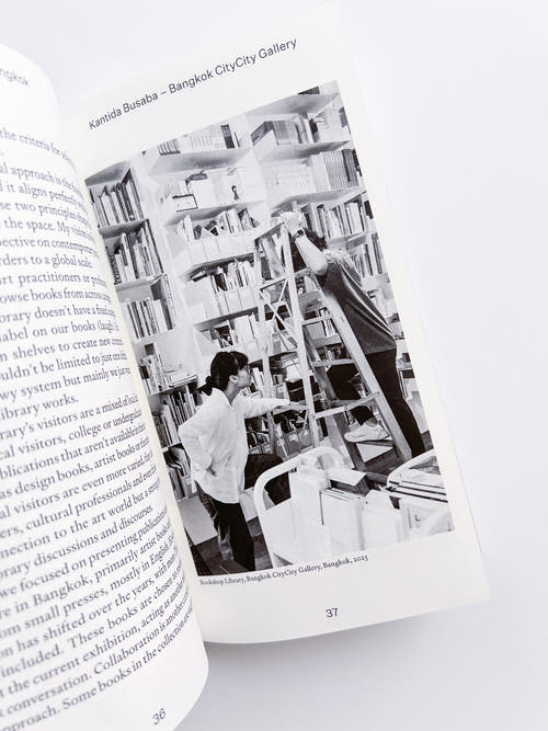 Donating books to the reading room