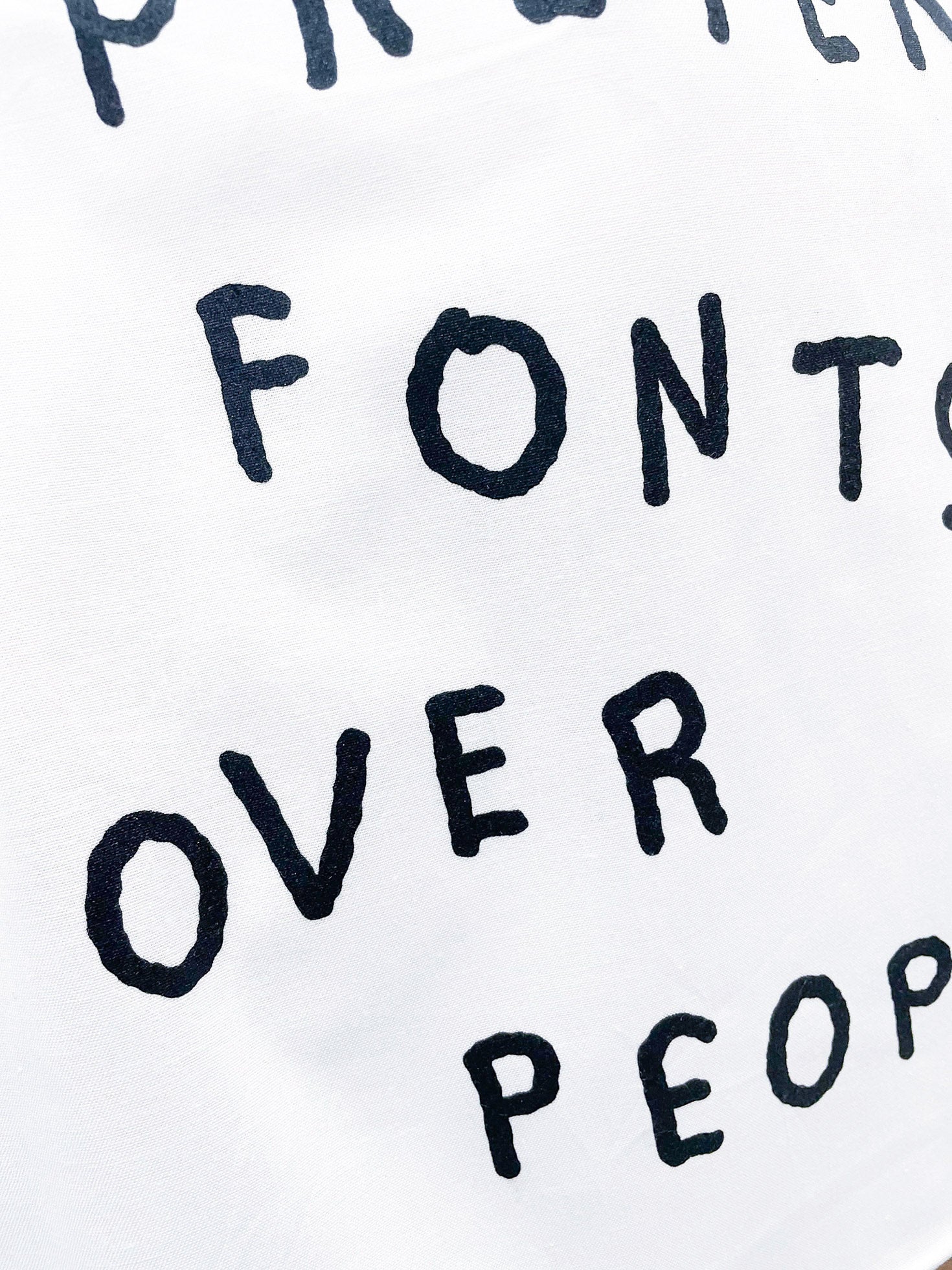 I Prefer Fonts Tote by Stefan Marx