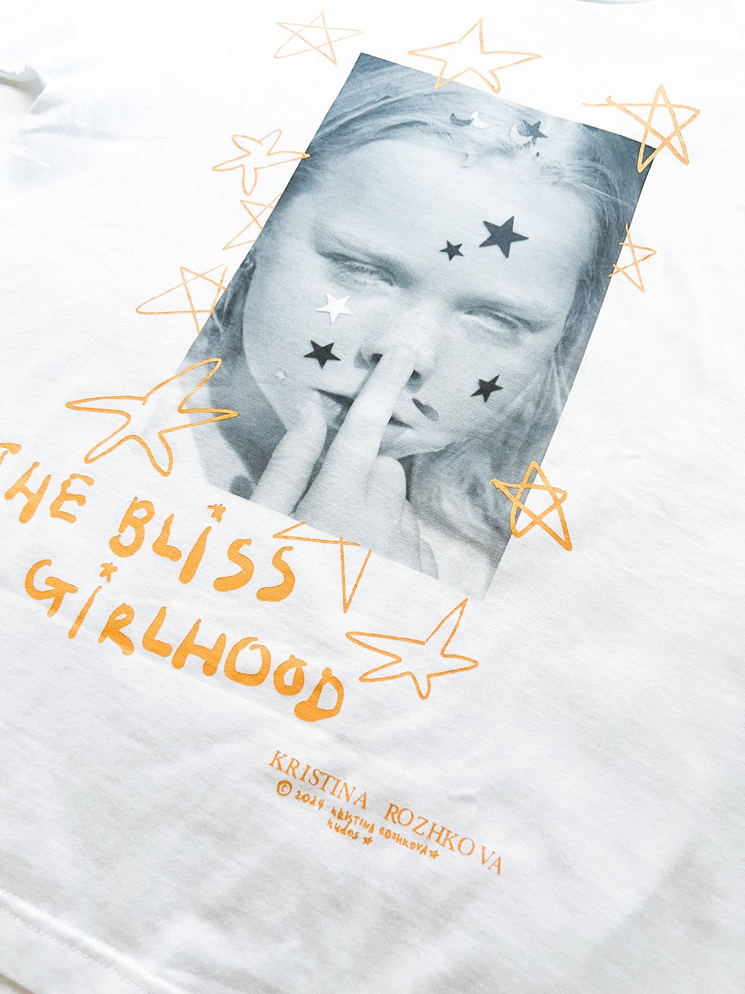 kudos×Kristina×SHABA T-shirt (Yellow)