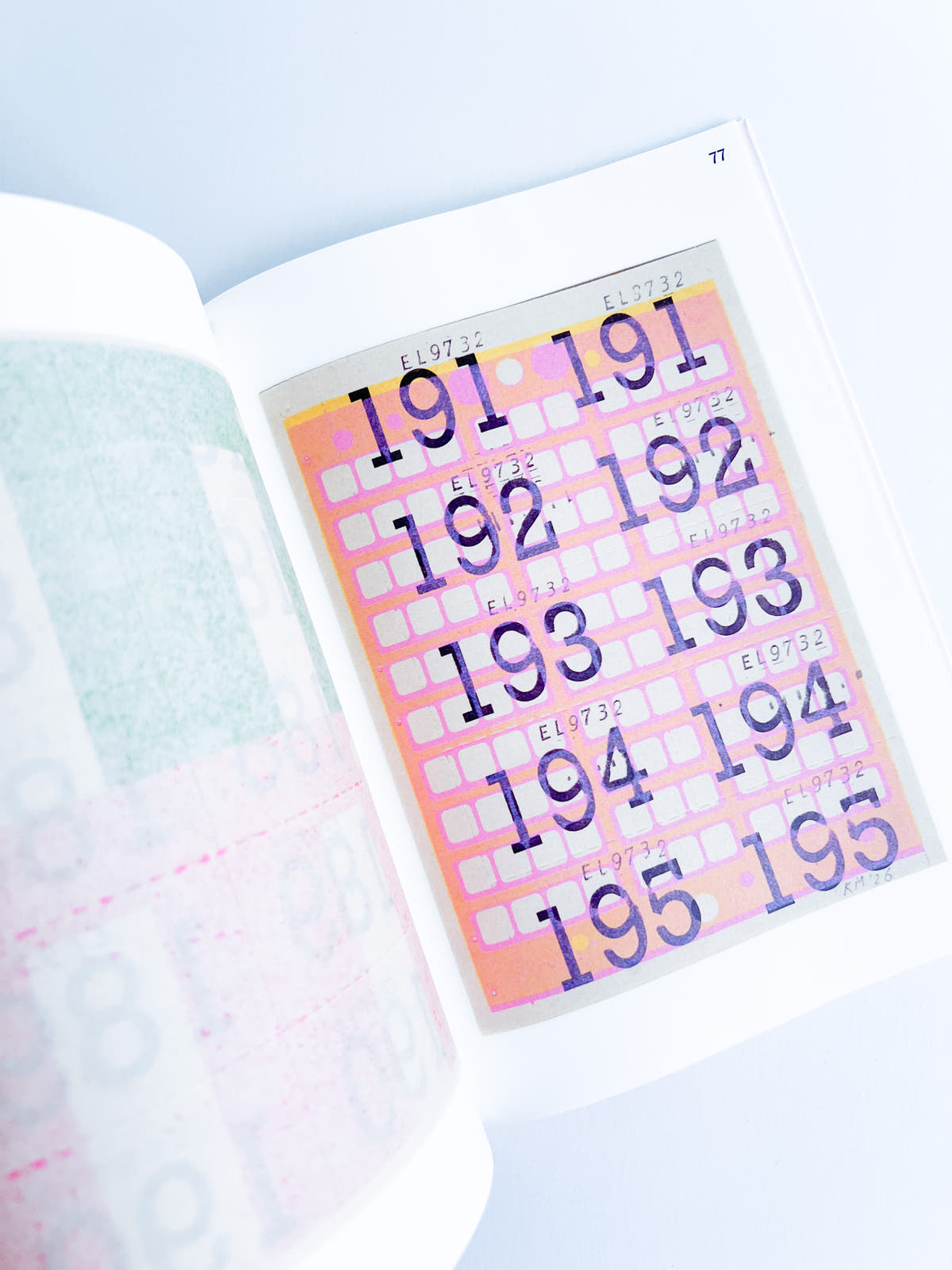 Cloakroom Tickets (1-250) / Karel Martens
