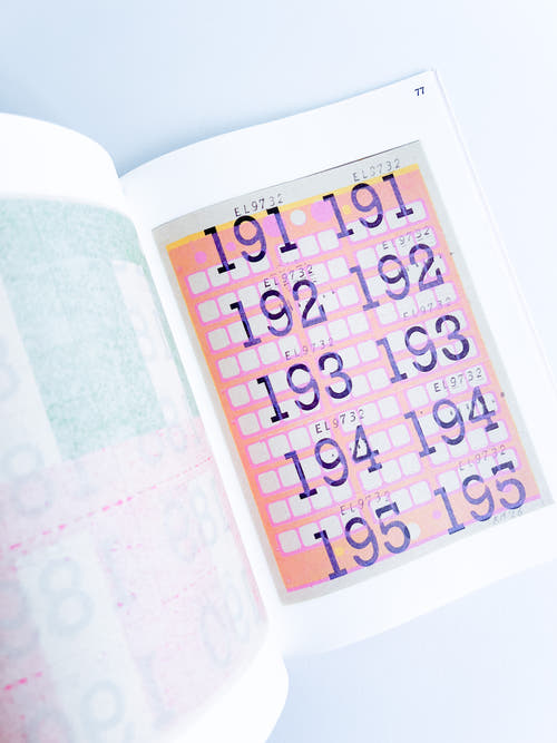 Cloakroom Tickets (1-250) / Karel Martens