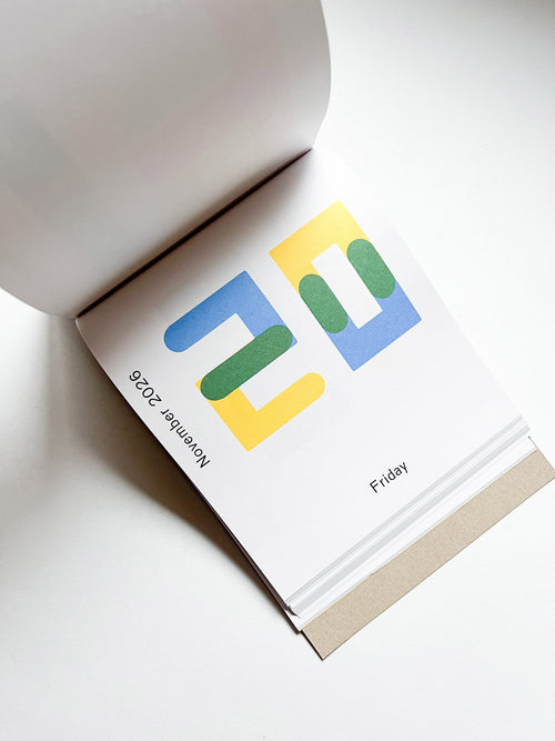 Calendar 2026 / Every day is a new day / Karel Martens