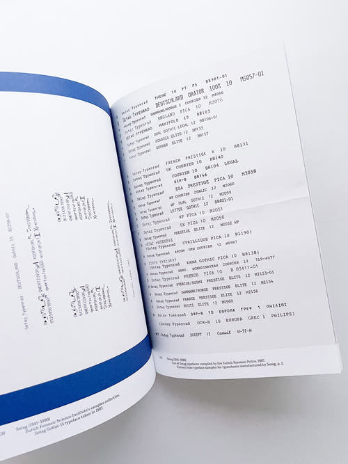 Impact Type Manufacturing Type for Typewriters in Switzerland, 1941–1997