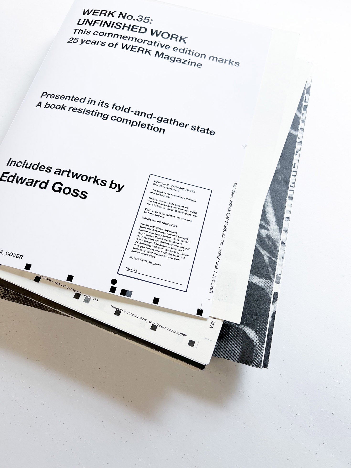 WERK No.35: UNFINISHED WORK [SIGNED]