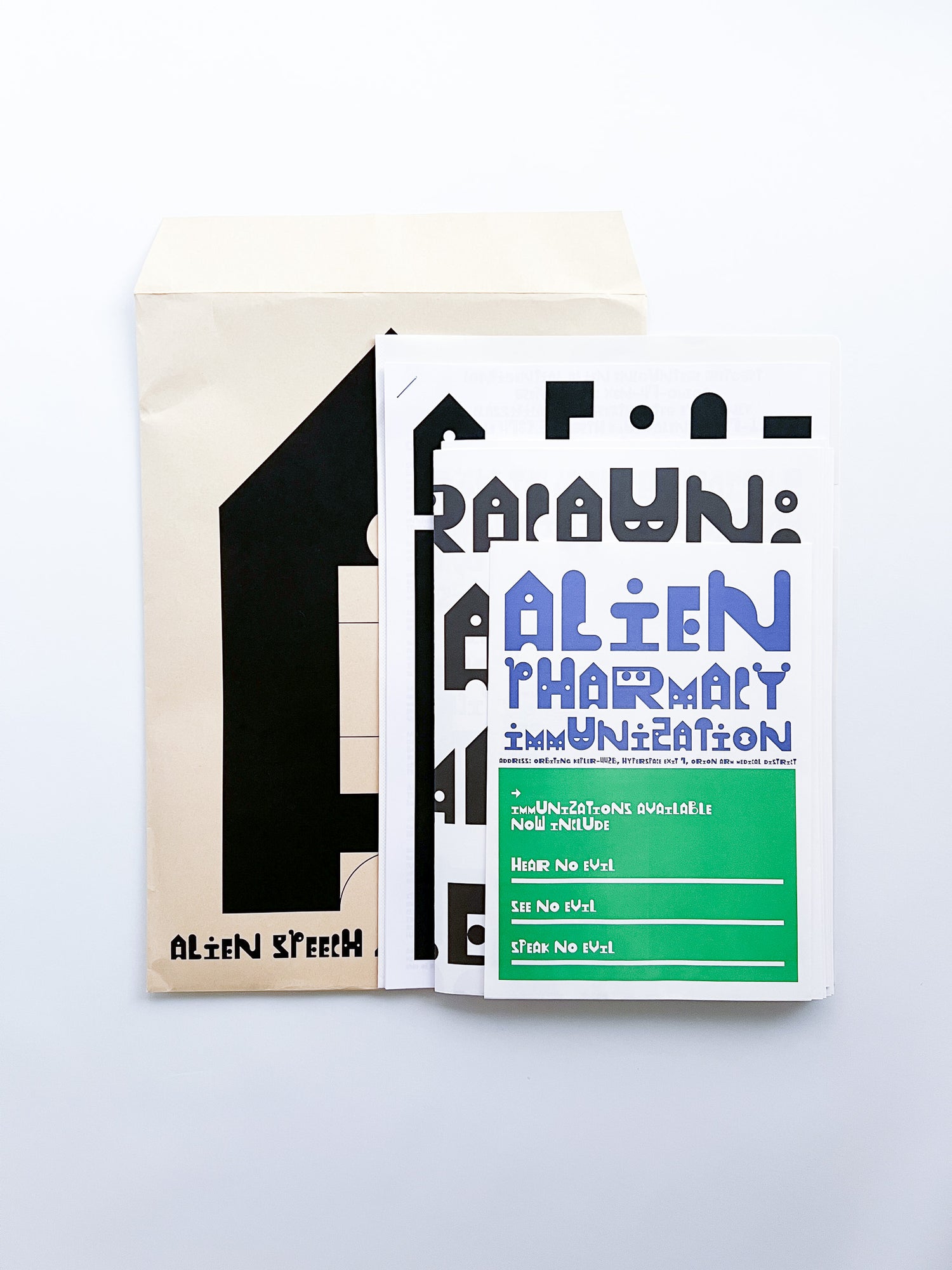ALIEN SPEECH / TYPE SPECIMEN / Zin Nagao