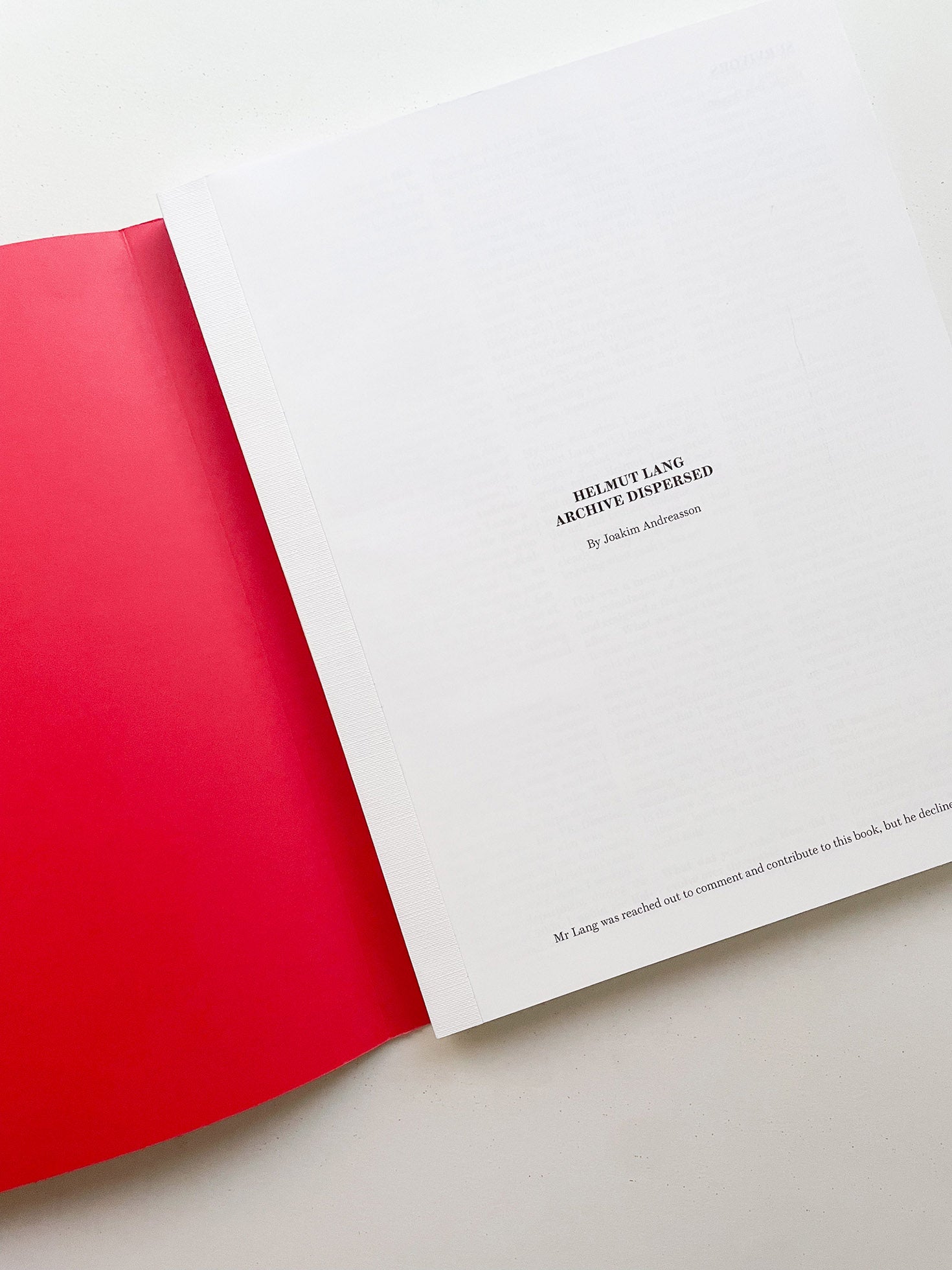 Helmut Lang Archive Dispersed by Joakim Andreasson