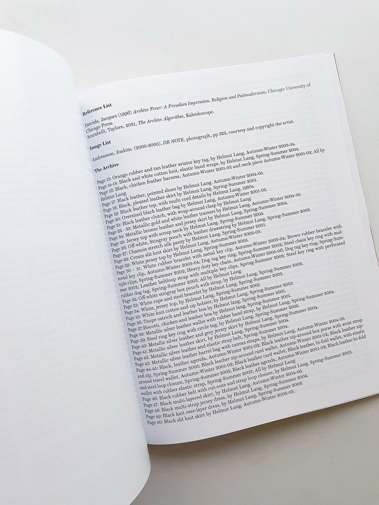 Helmut Lang Archive Dispersed by Joakim Andreasson