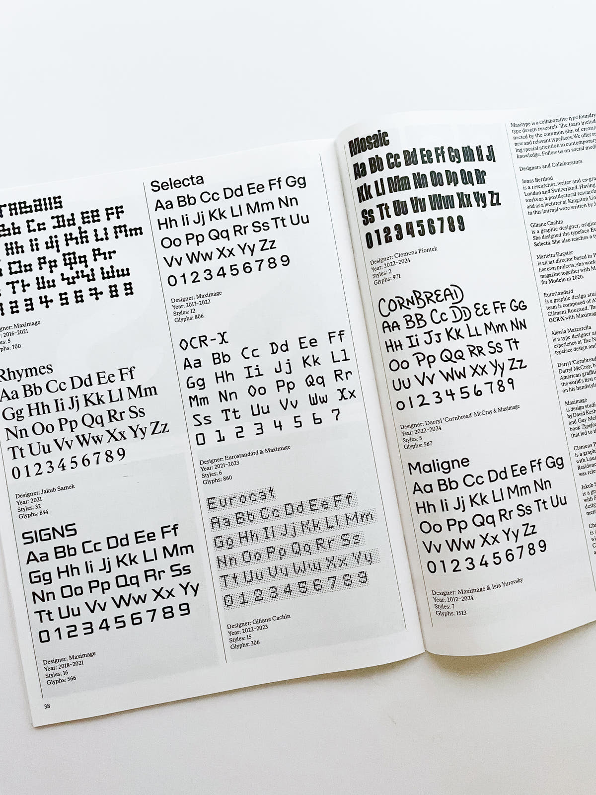 Maxitype Journal №1