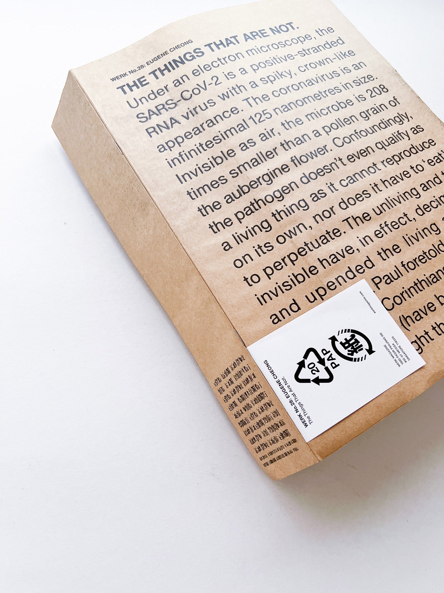 WERK No.28: Eugene Cheong “The Things That Are Not” (2021)