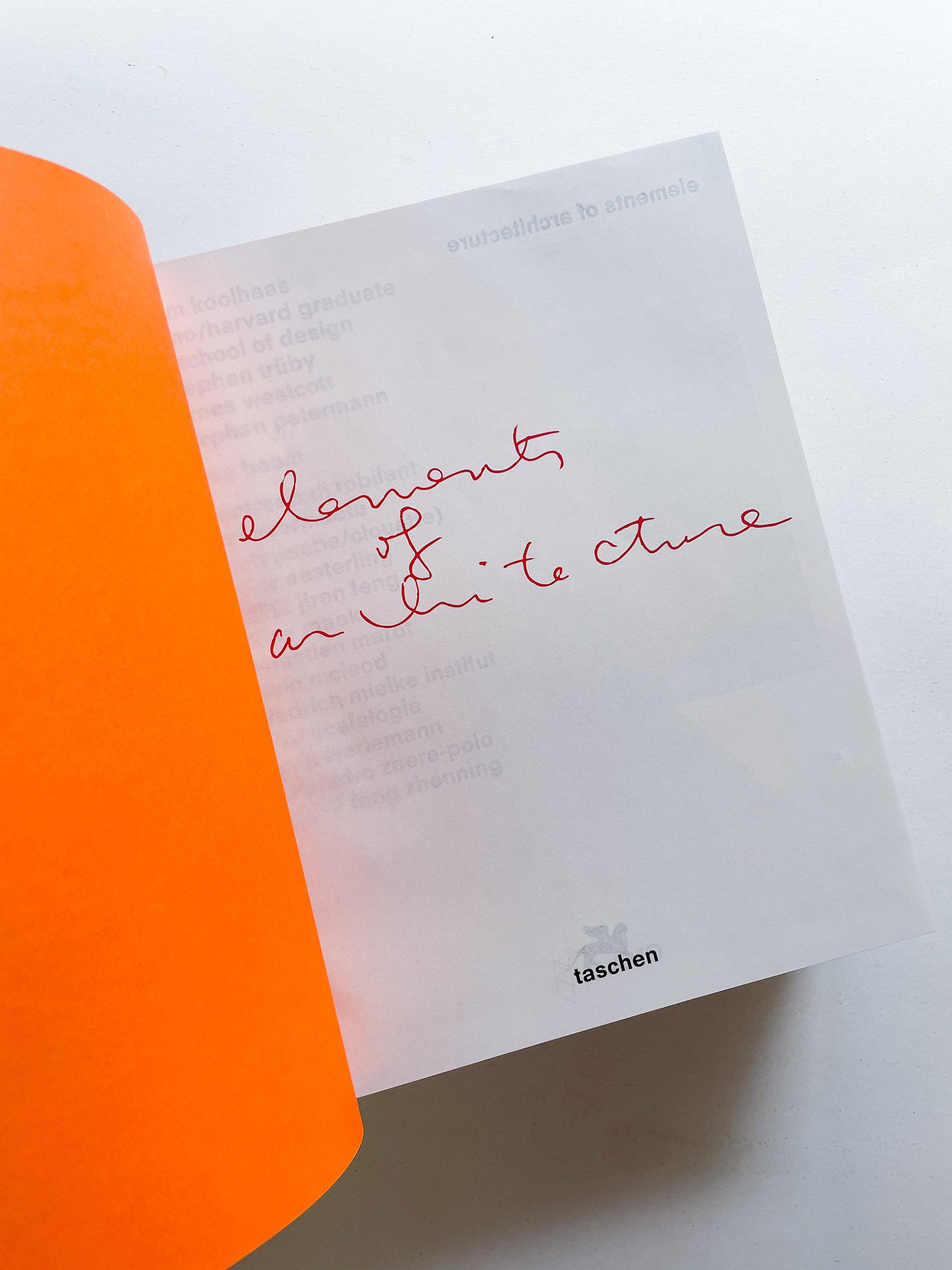 Elements of Architecture / Rem Koolhaas