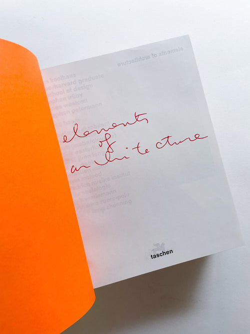 Elements of Architecture / Rem Koolhaas