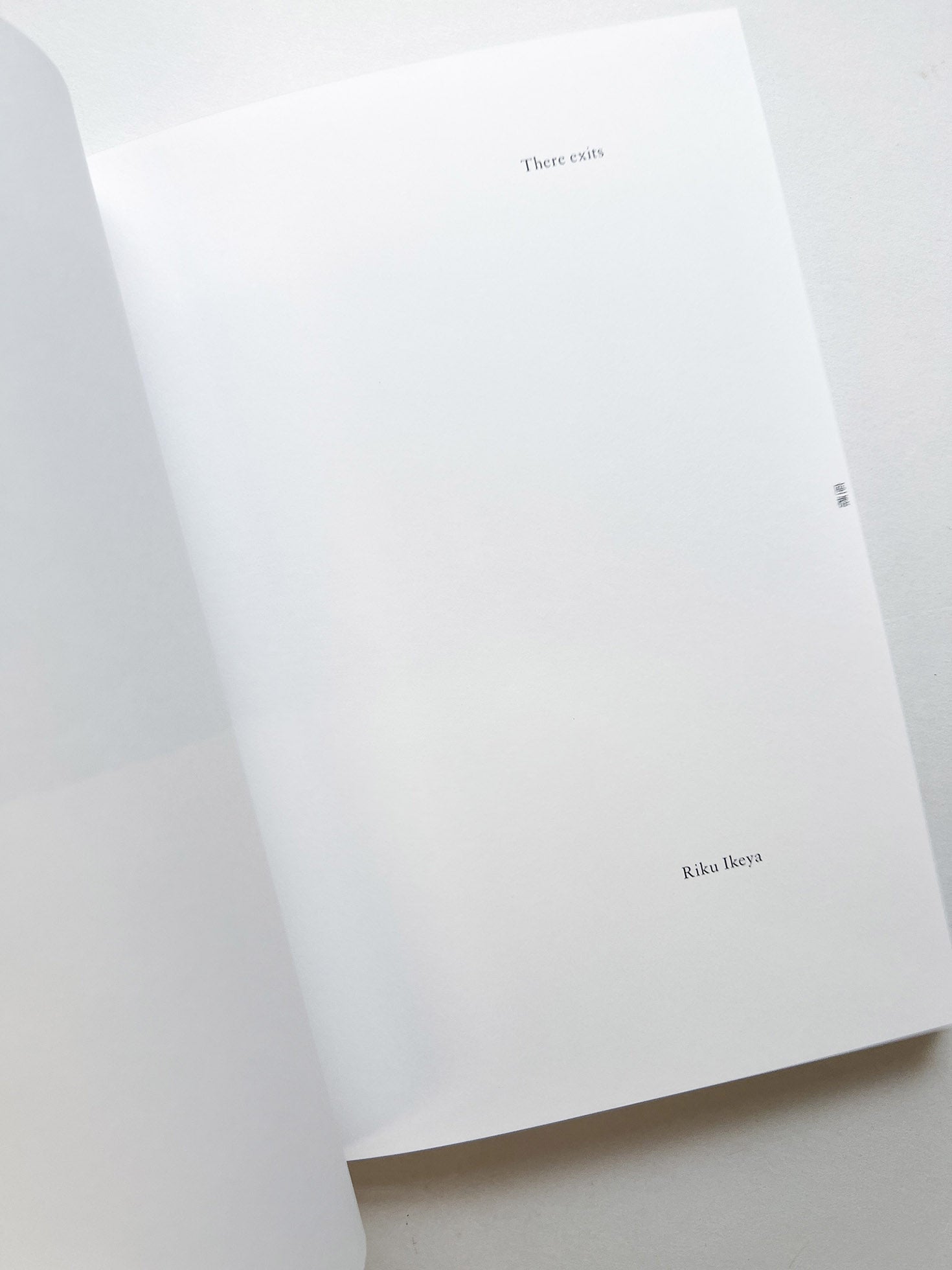 There exists / Riku Ikeya