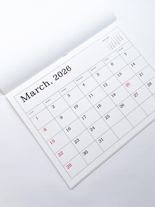 KASAI Kaoru Calendar 2026