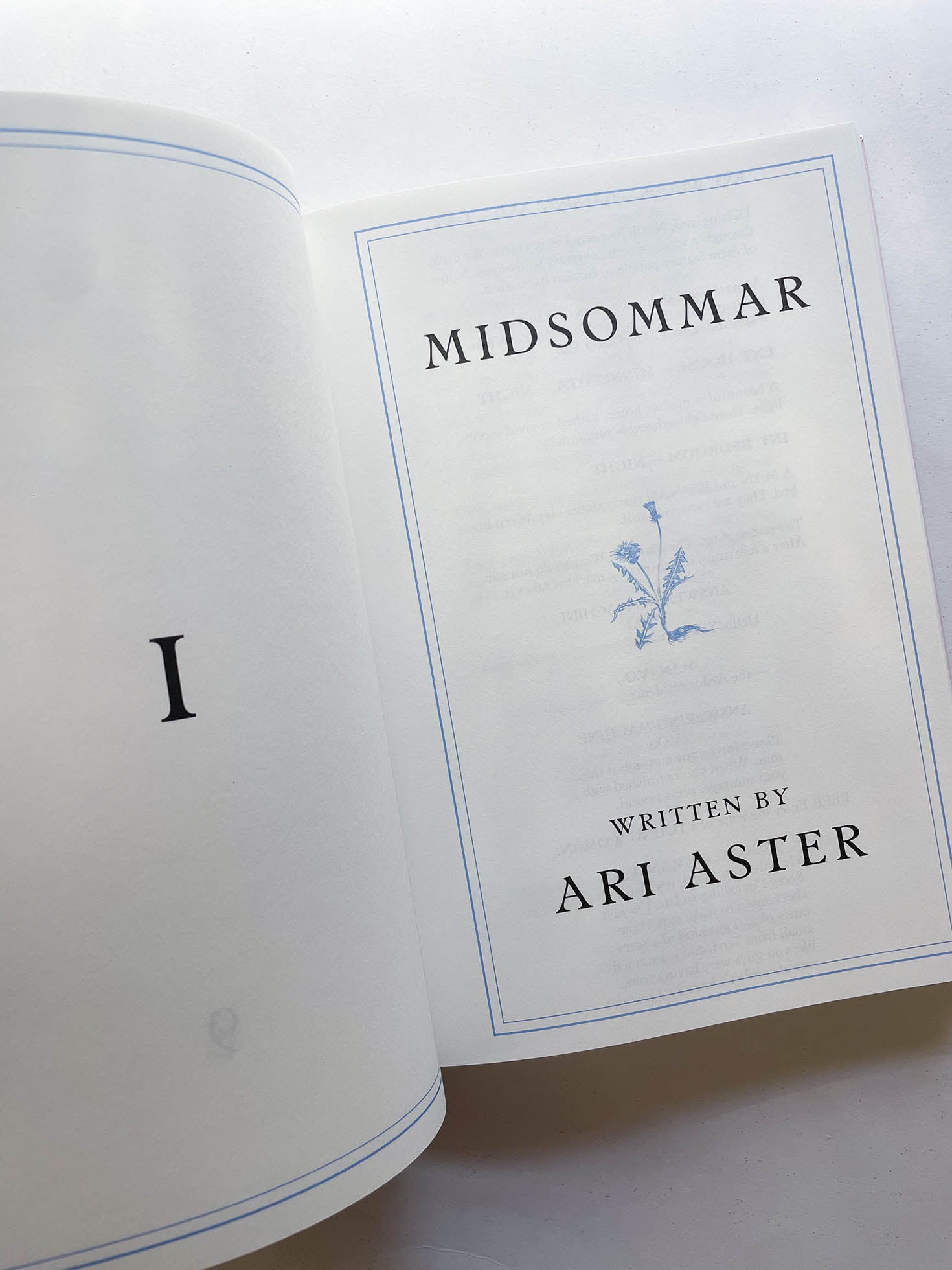 MIDSOMMAR SCREENPLAY BOOK / Ari Aster