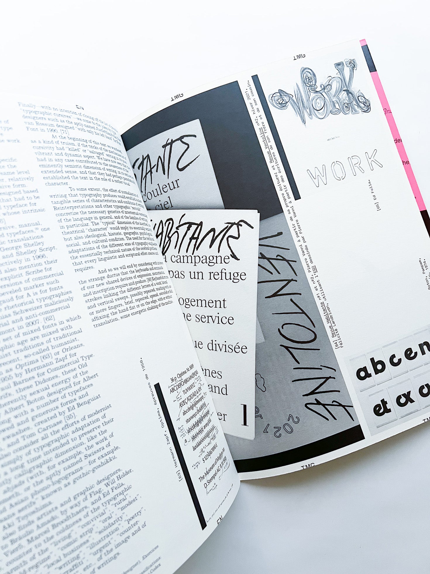 Revue Faire n°43 — A typeface: “Typographic writing”