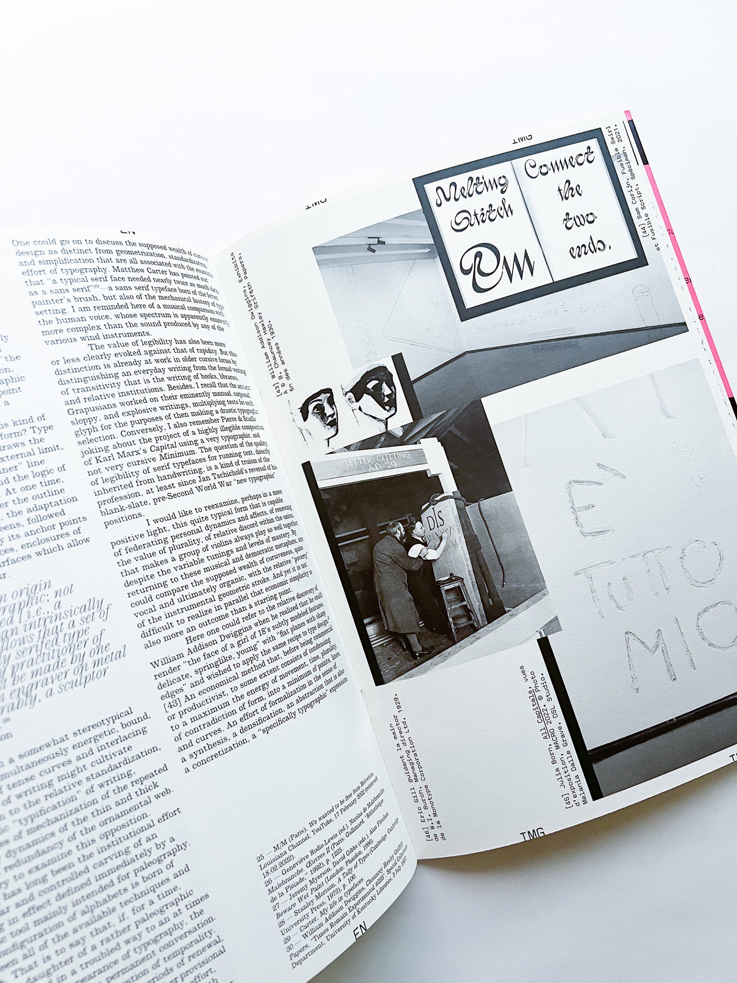 Revue Faire n°43 — A typeface: “Typographic writing”