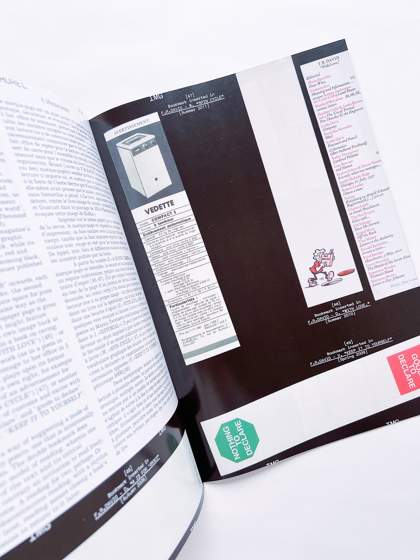 Revue Faire n°42 — 12 ou 13 things I know about: F.R.DAVID