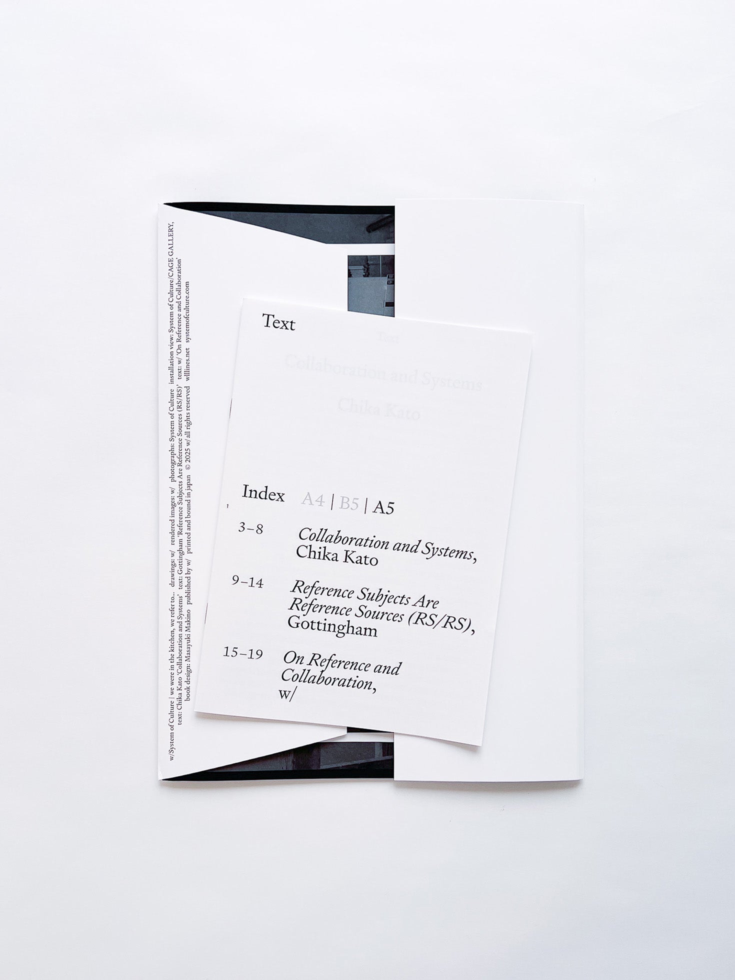 w/System of Culture: we were in the kitchen, we refer to…