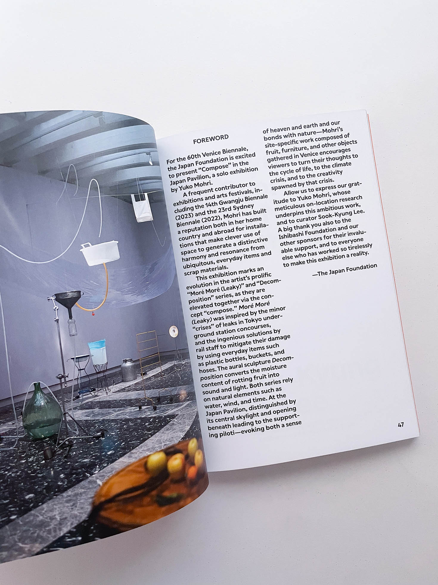 COMPOSE - THE JAPANESE PAVILION. 60TH INTERNATIONAL ART EXHIBITION, LA BIENNALE DI VENEZIA / Yuko Mohri