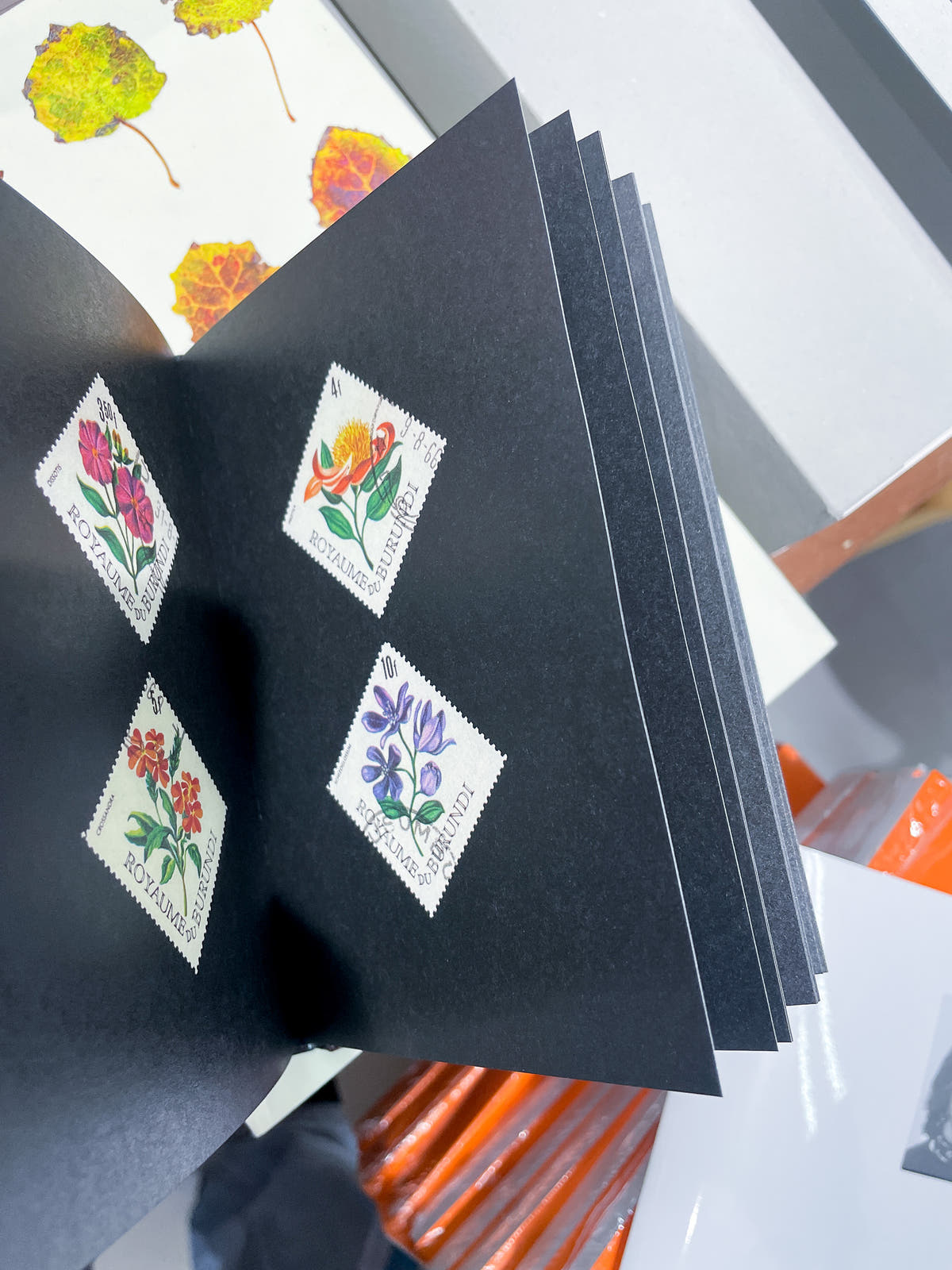 Flower Stamps / Charles Deroyan