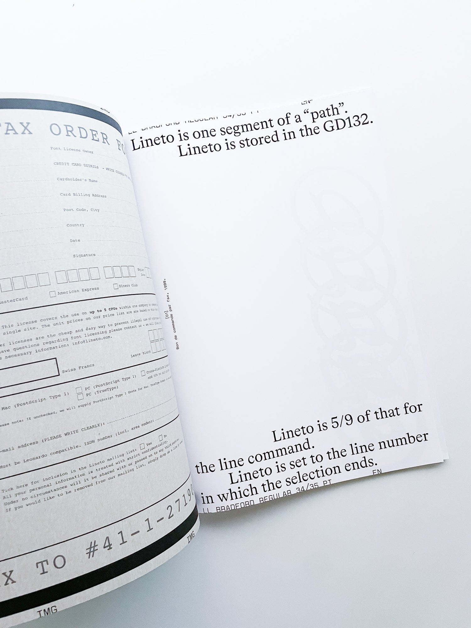 Revue Fairen n°30 bis — Types of types: the typographic specimen by Lineto.