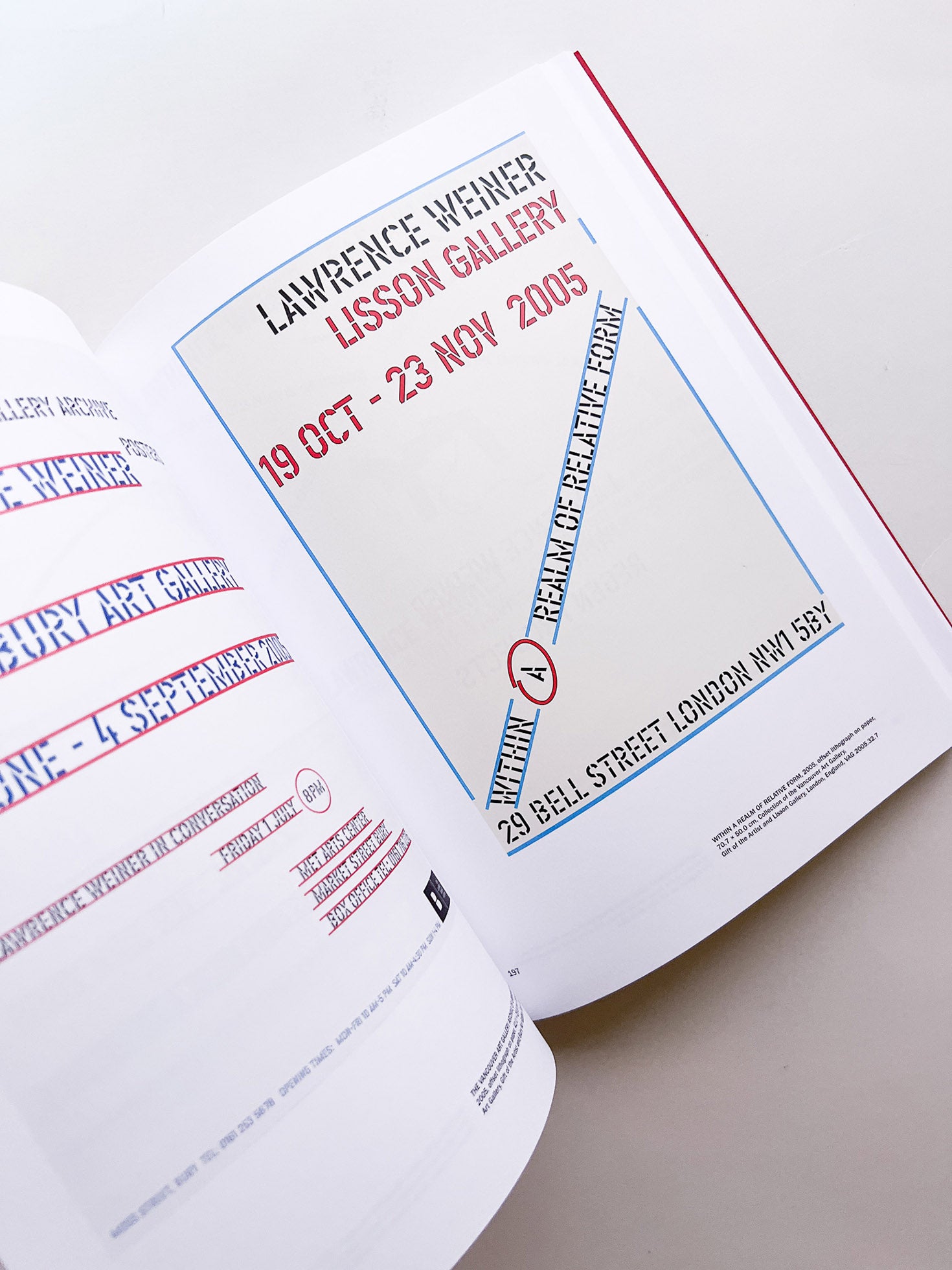 OF & ABOUT POSTERS: THE LAWRENCE WEINER POSTER ARCHIVE (1965-2021) / Lawrence Weiner