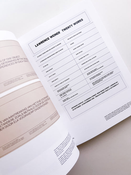 OF & ABOUT POSTERS: THE LAWRENCE WEINER POSTER ARCHIVE (1965-2021) / Lawrence Weiner