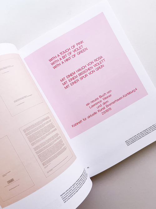 OF & ABOUT POSTERS: THE LAWRENCE WEINER POSTER ARCHIVE (1965-2021) / Lawrence Weiner