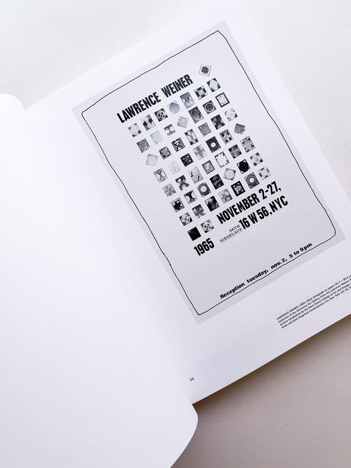 OF & ABOUT POSTERS: THE LAWRENCE WEINER POSTER ARCHIVE (1965-2021) / Lawrence Weiner