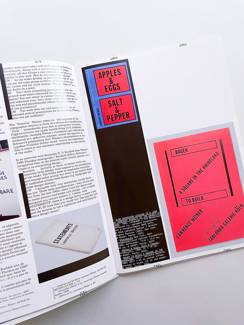 Revue Faire n°49 — Lawrence Weiner: We Are Ships at Sea, Not Ducks On a Pond