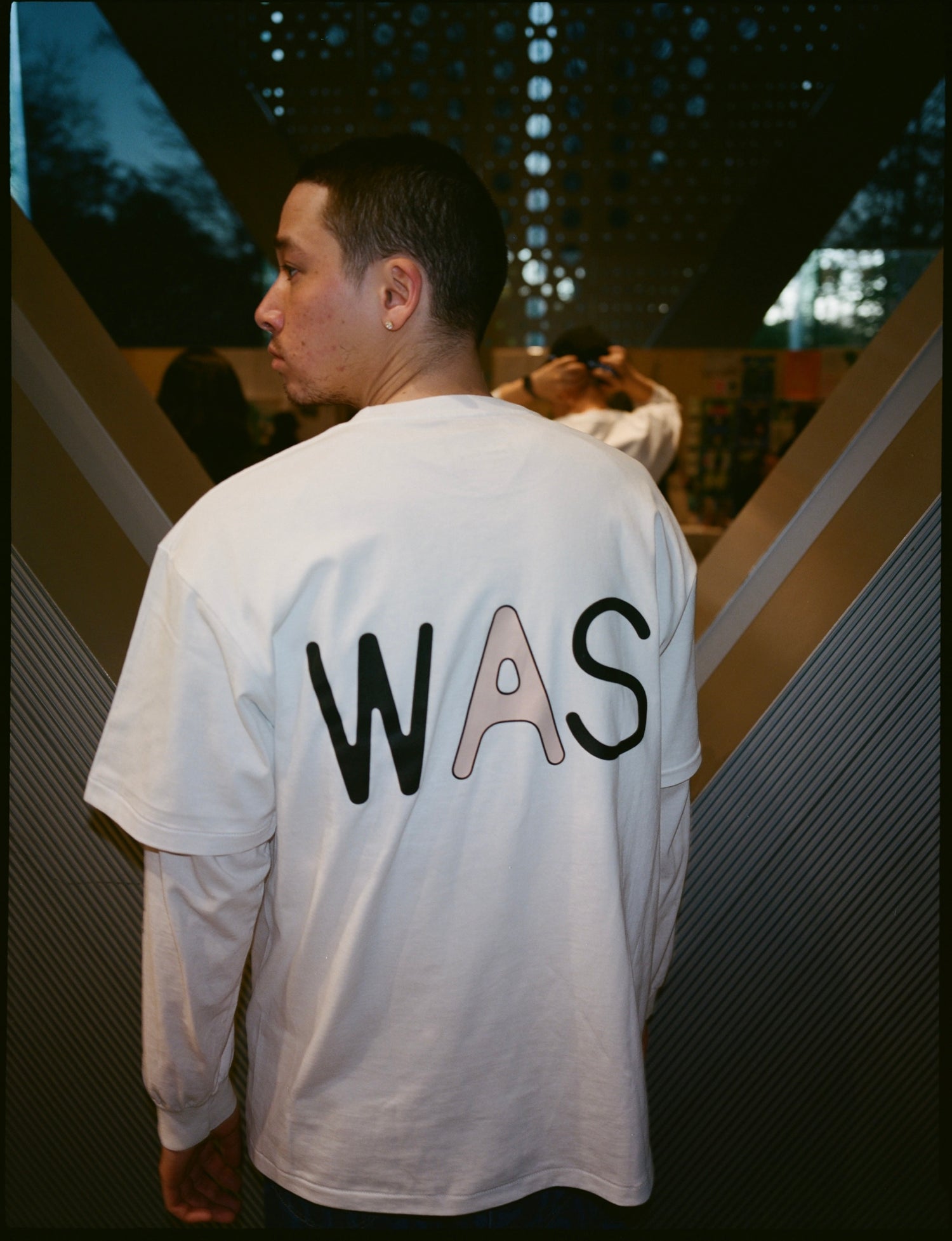 ”he was, he is” T-shirt (Black)