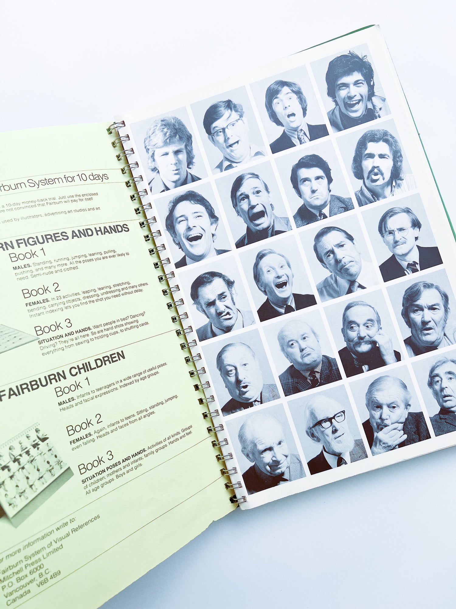 Fairburn Faces And Heads Set 2 Book 1 Males