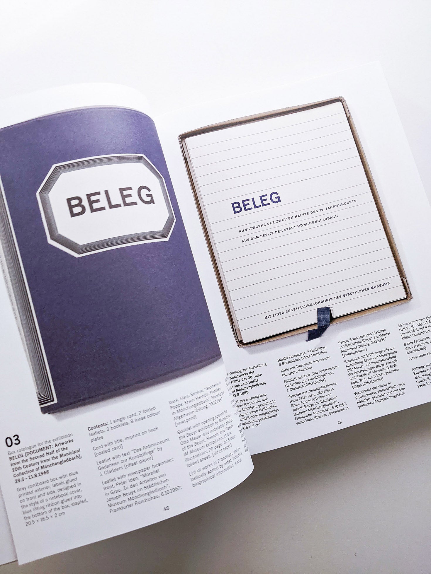 DIE KASSETTENKATALOGE DES STÄDTISCHEN MUSEUMS MÖNCHENGLADBACH