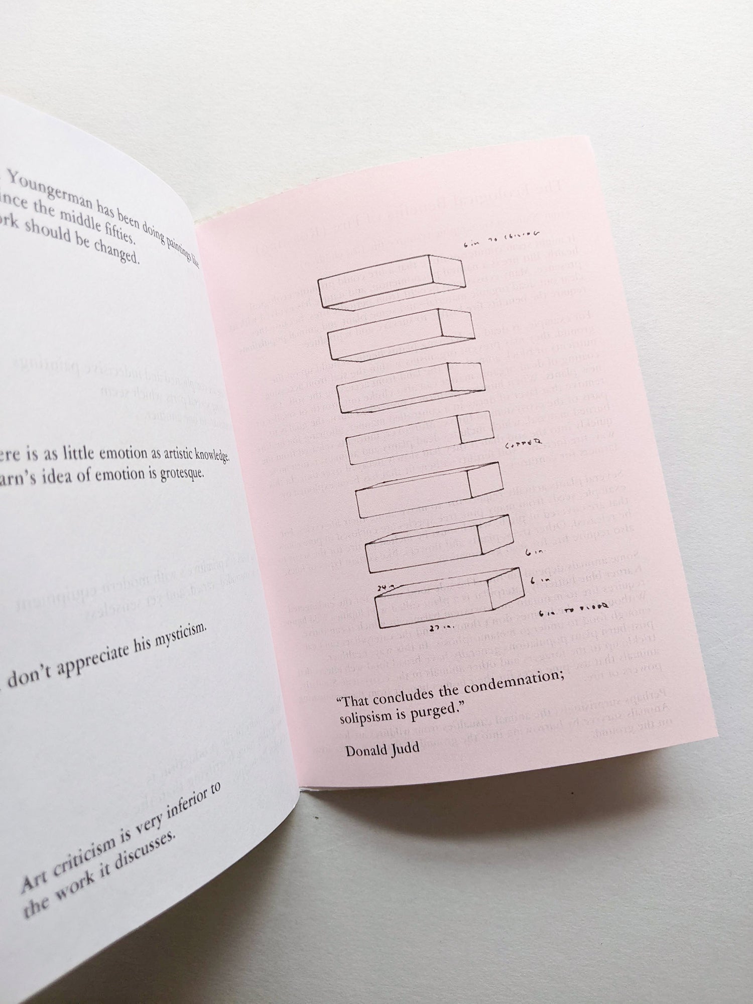 DONALD JUDD REVIEW INSULTS 1959-1975 / Michael Crowe