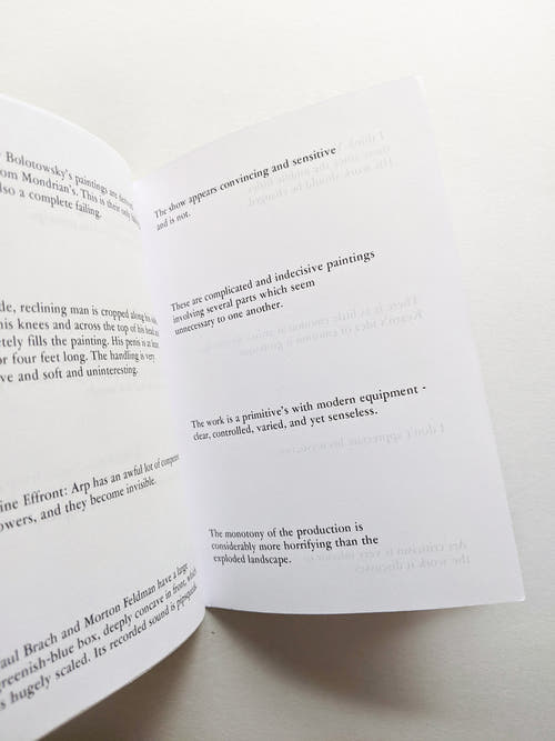 DONALD JUDD REVIEW INSULTS 1959-1975 / Michael Crowe