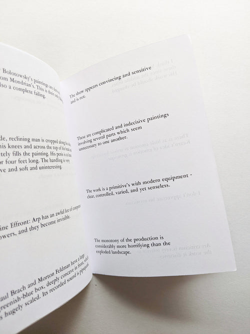 DONALD JUDD REVIEW INSULTS 1959-1975 / Michael Crowe