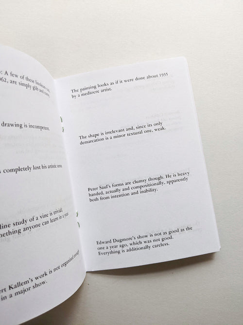 DONALD JUDD REVIEW INSULTS 1959-1975 / Michael Crowe