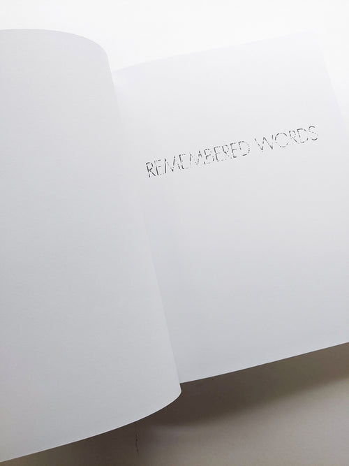 REMEMBERED WORDS / Roni Horn