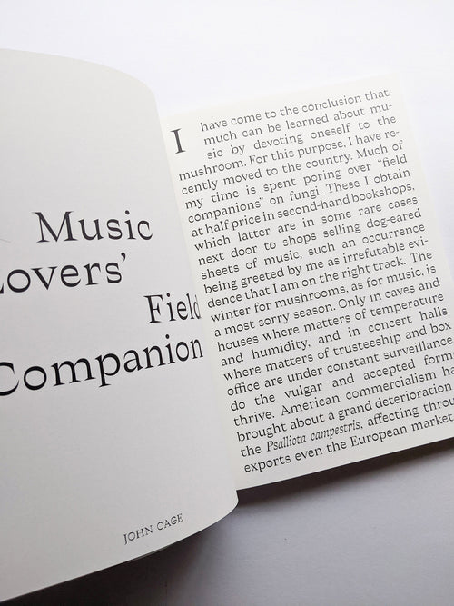 A MYCOLOGICAL FORAY / John Cage