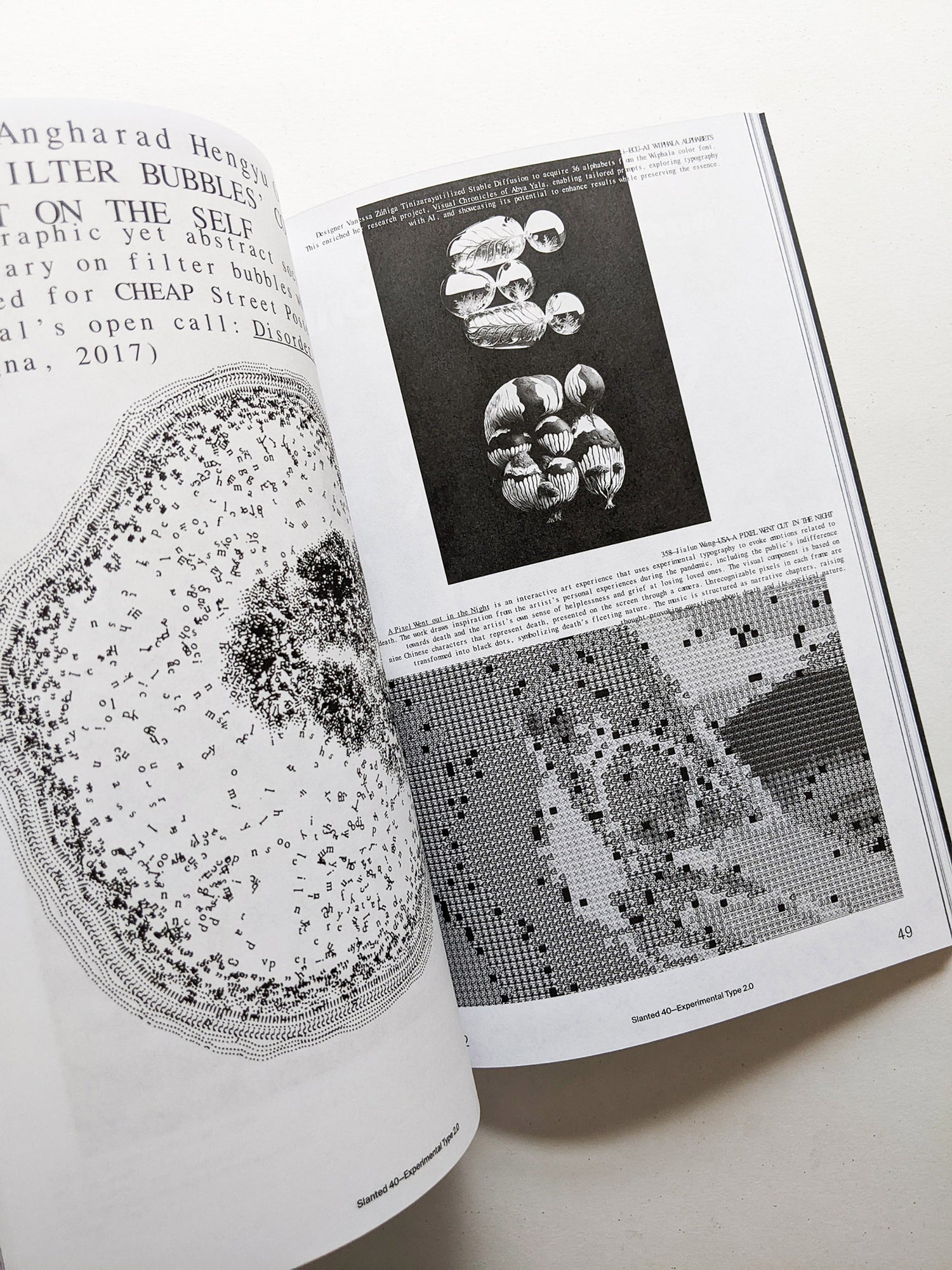 Slanted #40 Experimental Type 2.0 (extended bw reprint)