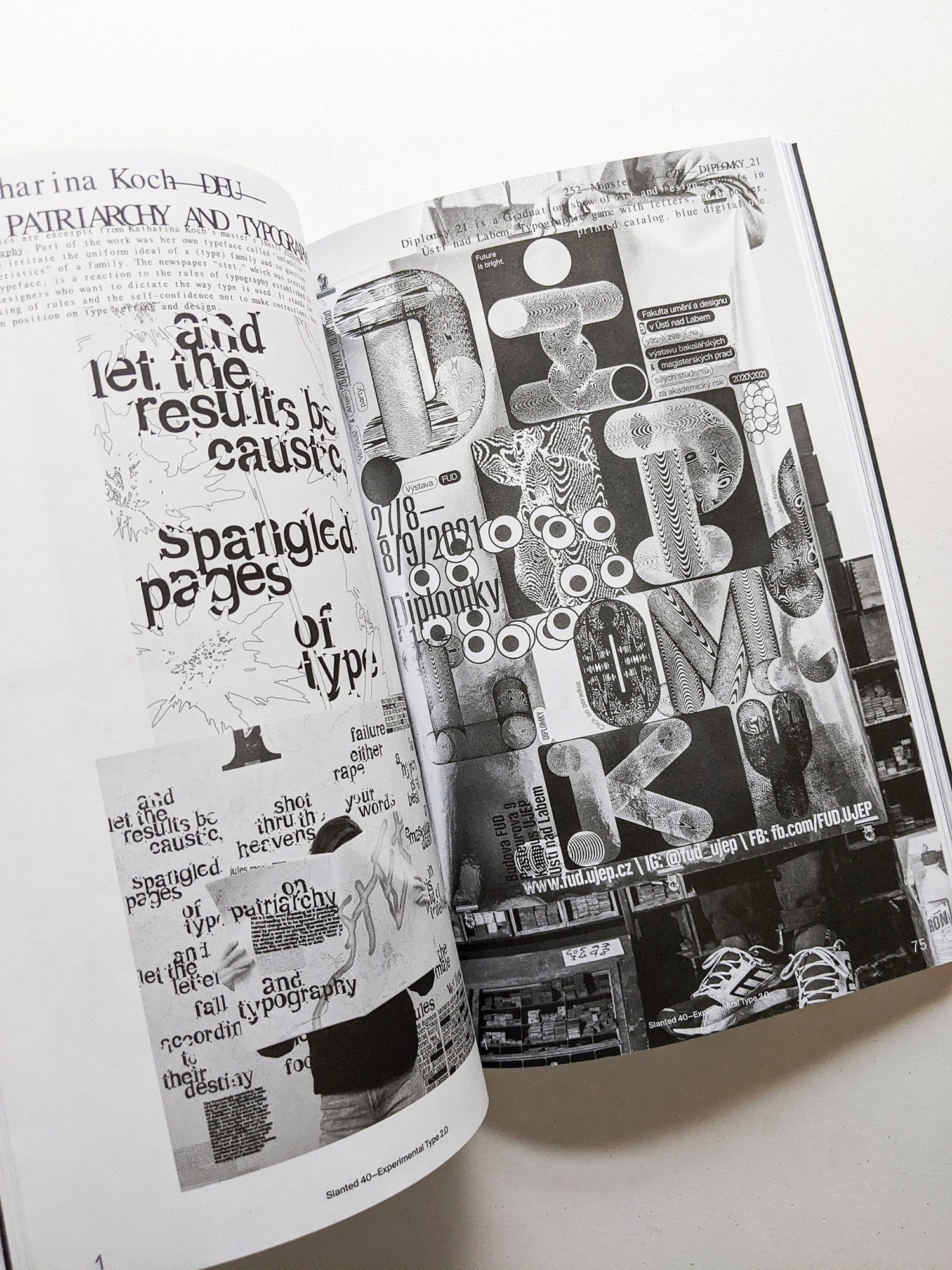 Slanted #40 Experimental Type 2.0 (extended bw reprint)