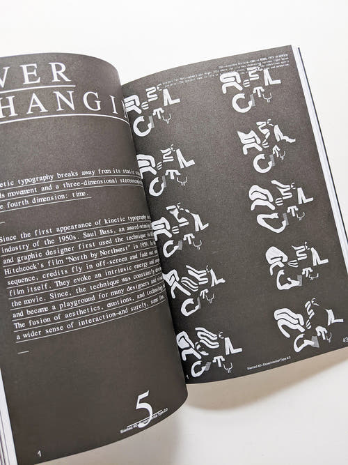 Slanted #40 Experimental Type 2.0 (extended bw reprint)
