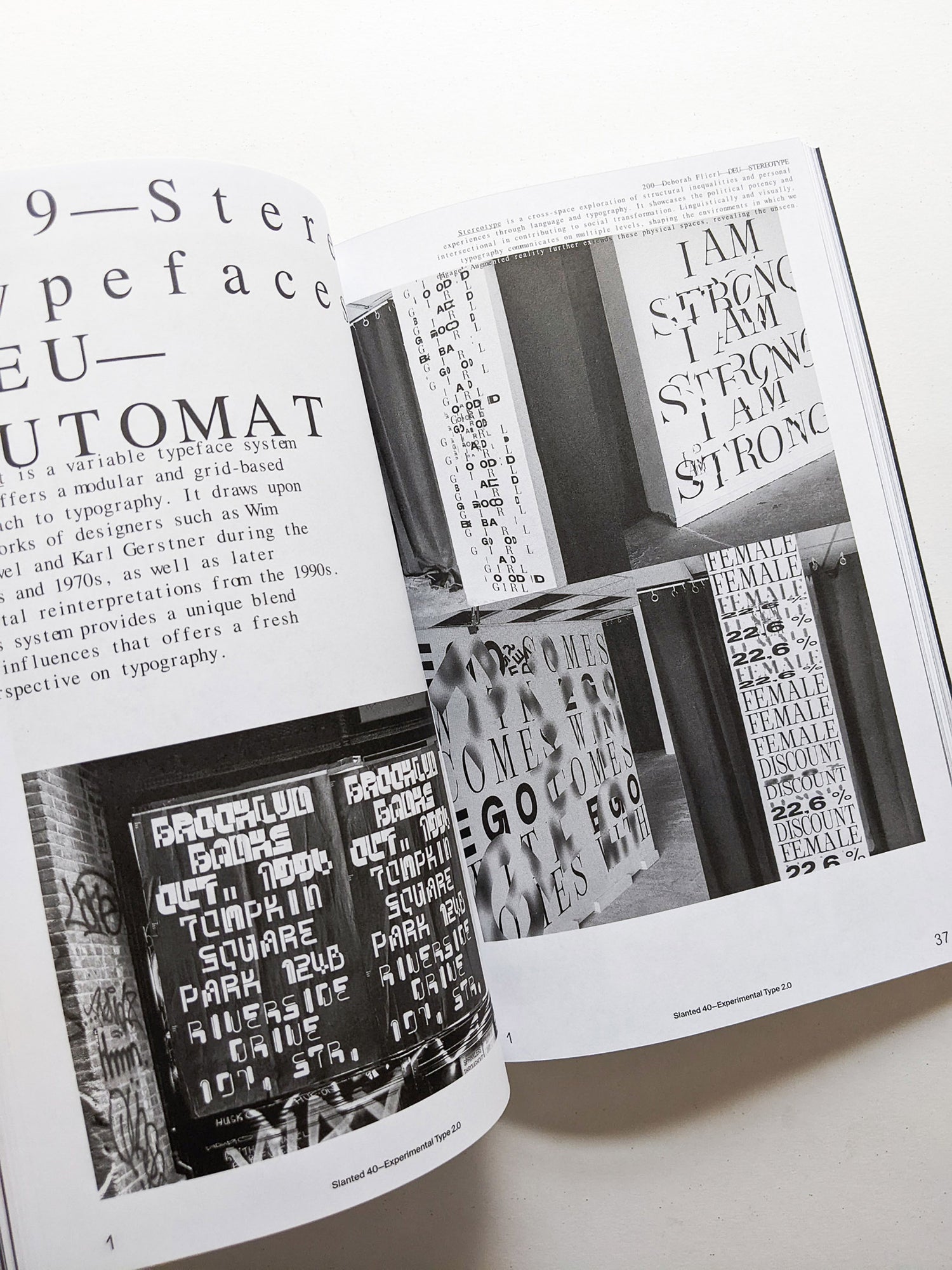 Slanted #40 Experimental Type 2.0 (extended bw reprint)