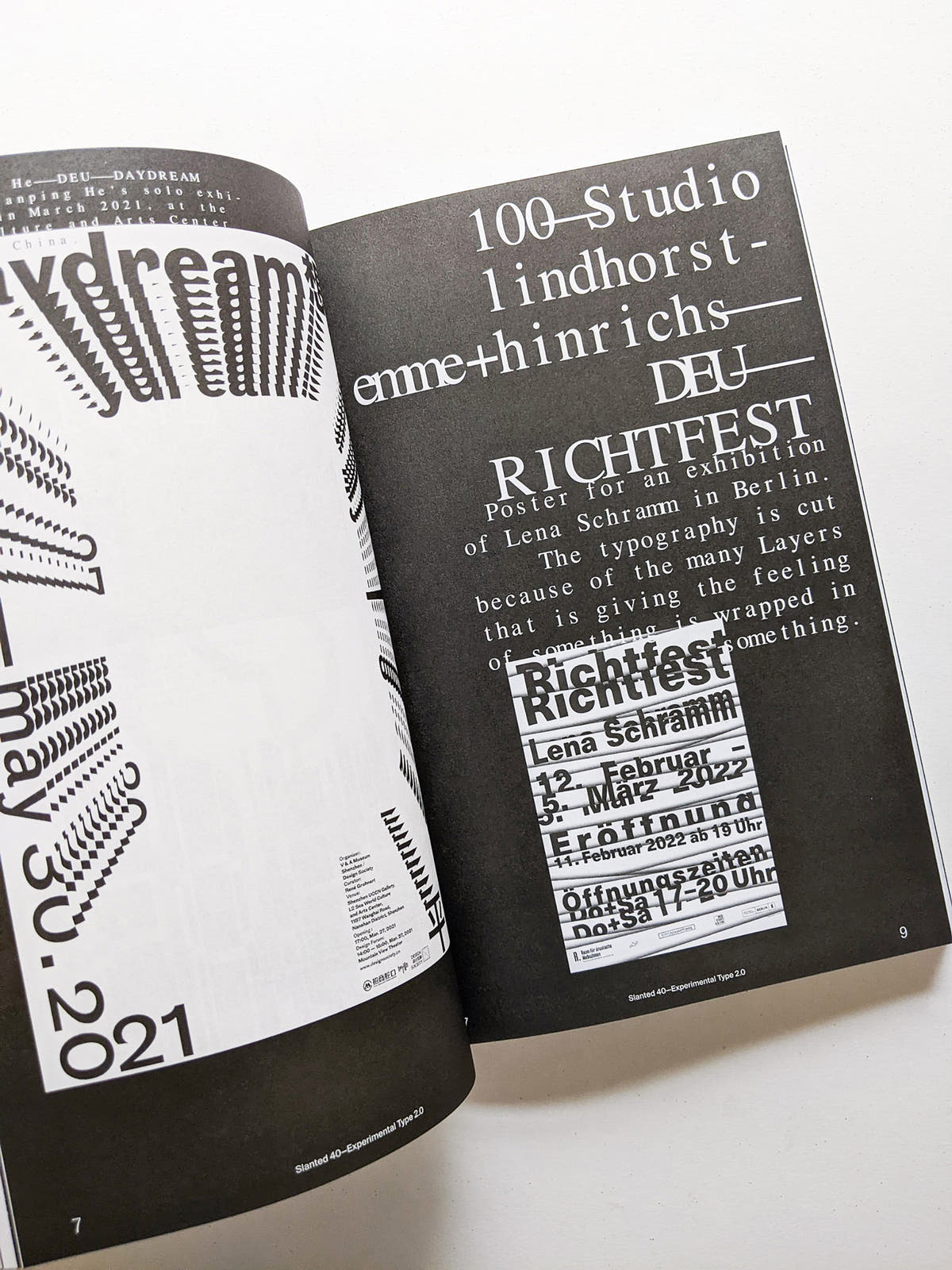 Slanted #40 Experimental Type 2.0 (extended bw reprint)
