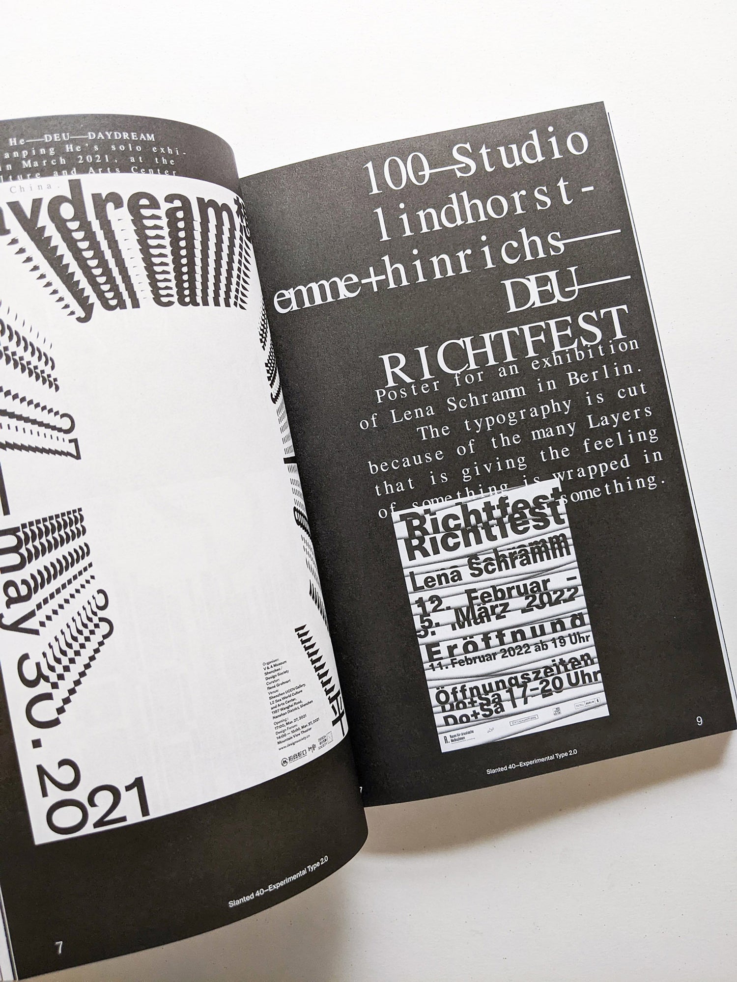 Slanted #40 Experimental Type 2.0 (extended bw reprint)